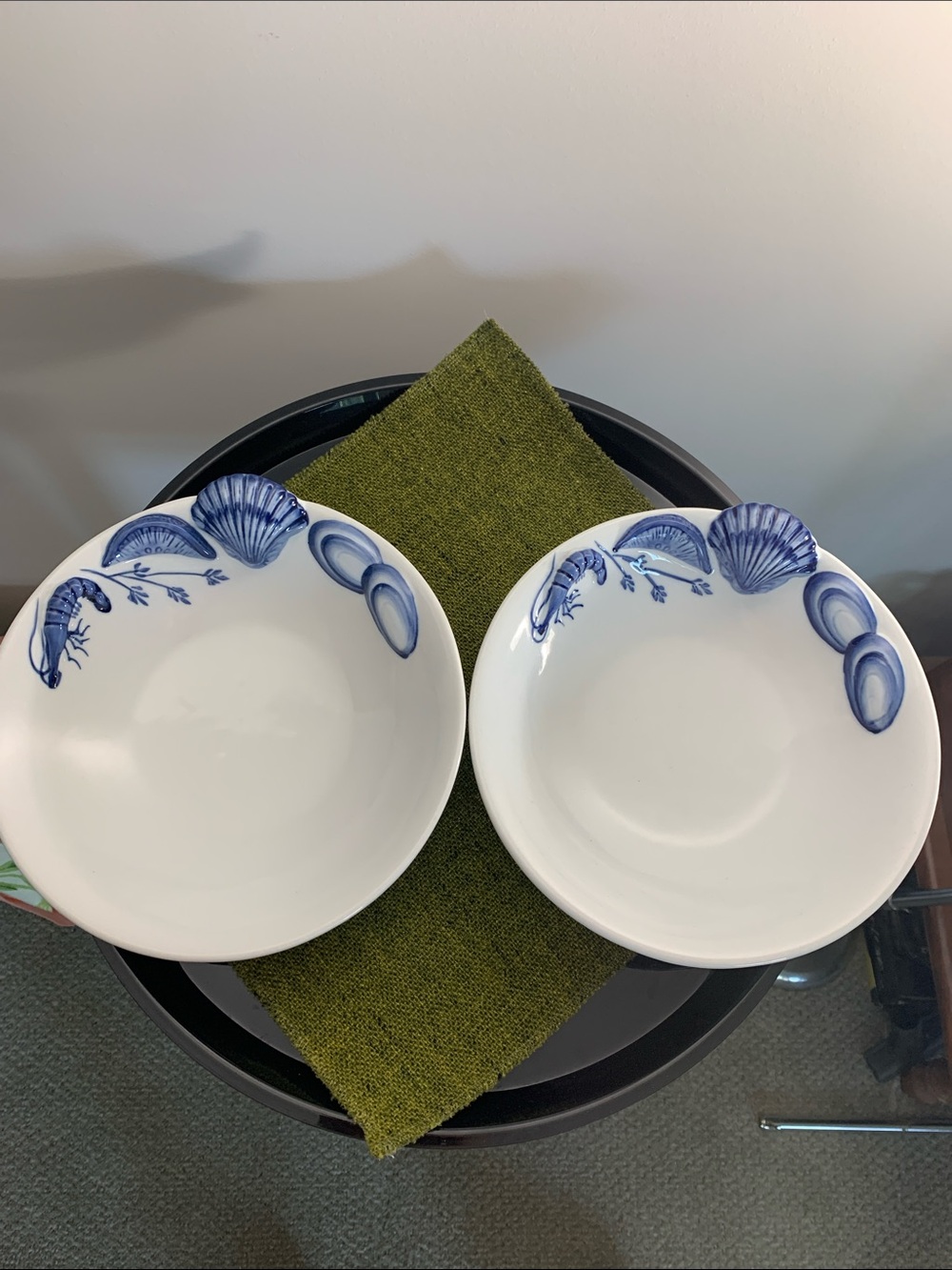 Seafood Ocean Blue by Artland Large Coupe Bowl - Set of 2